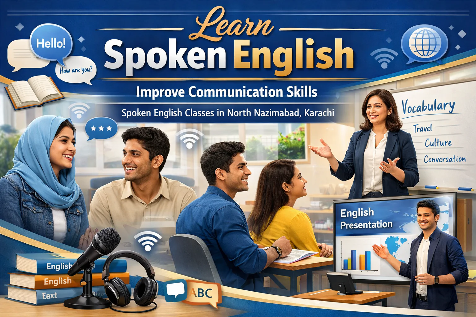 Spoken English Classes in North Nazimabad Karachi