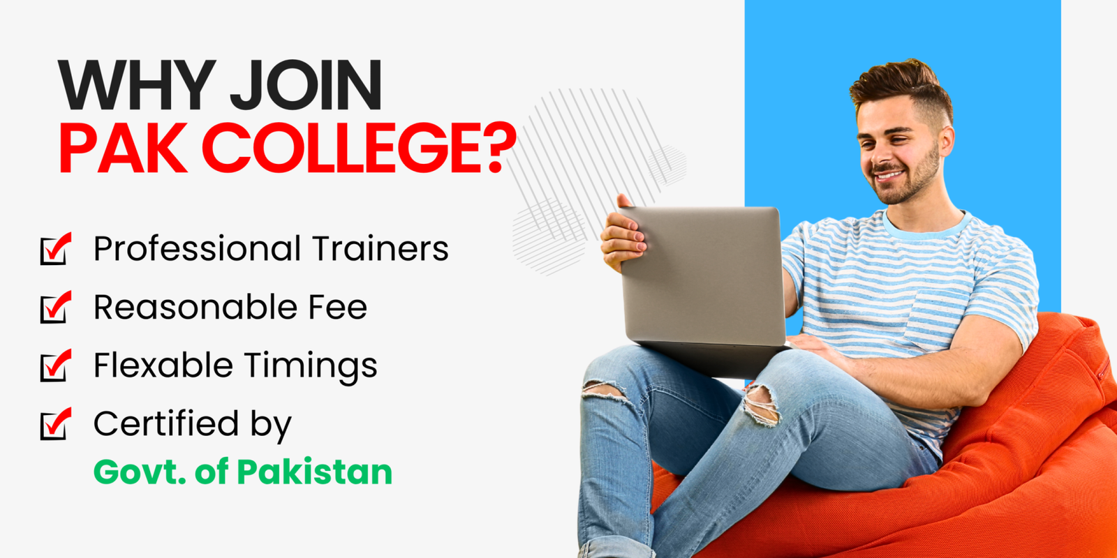 Orange White and Black Modern Digital Marketing Banner